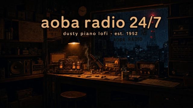 Old radio repair workshop